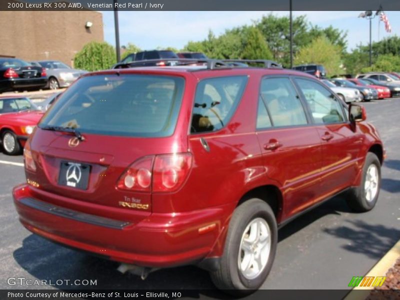 Venetian Red Pearl / Ivory 2000 Lexus RX 300 AWD