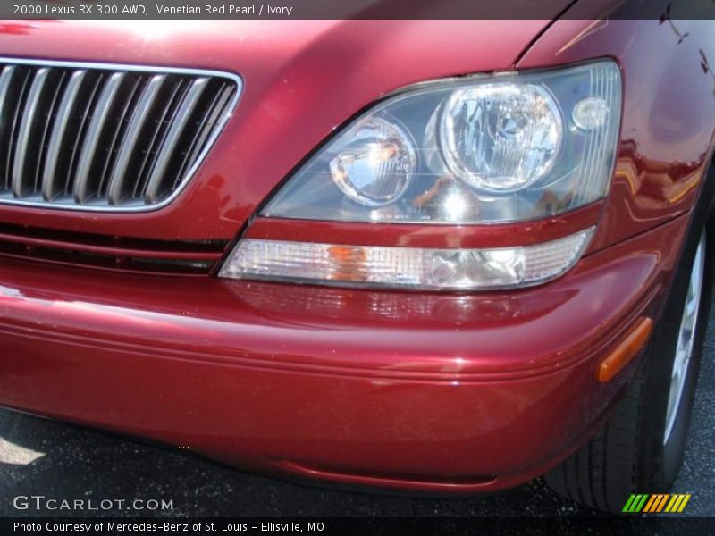 Venetian Red Pearl / Ivory 2000 Lexus RX 300 AWD