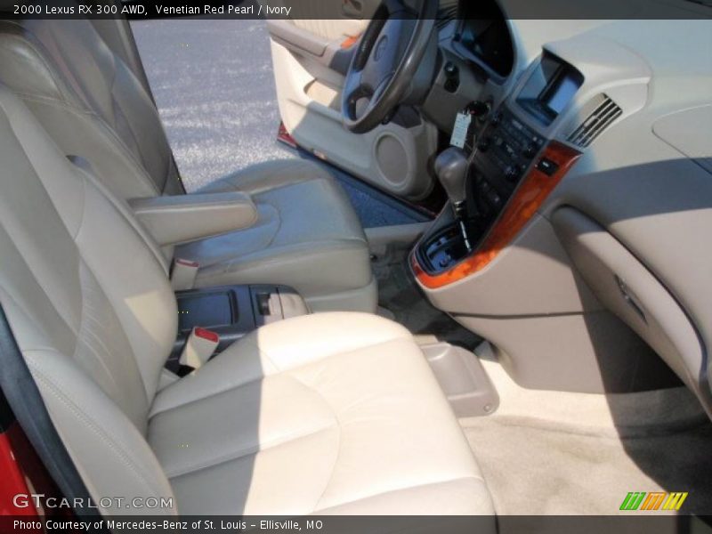 Venetian Red Pearl / Ivory 2000 Lexus RX 300 AWD