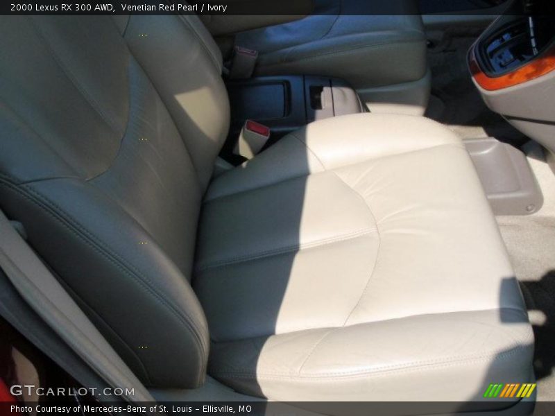 Venetian Red Pearl / Ivory 2000 Lexus RX 300 AWD