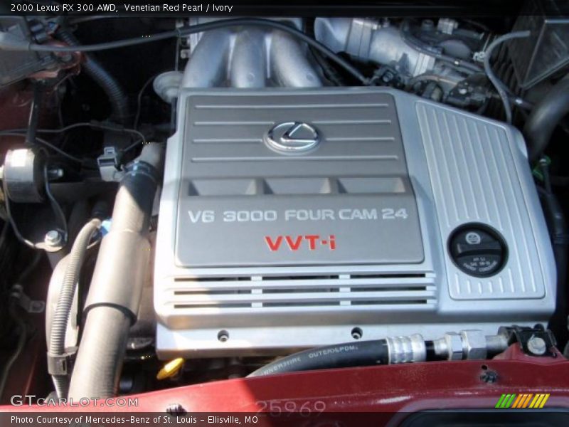 Venetian Red Pearl / Ivory 2000 Lexus RX 300 AWD