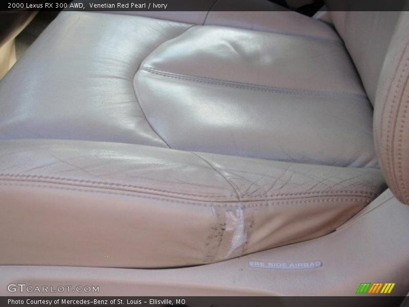 Venetian Red Pearl / Ivory 2000 Lexus RX 300 AWD