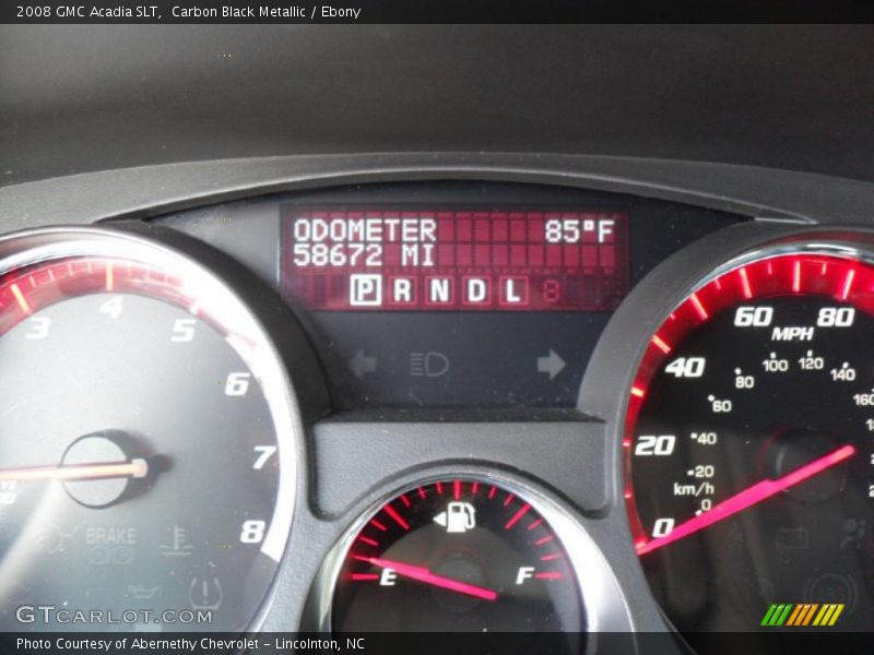 Carbon Black Metallic / Ebony 2008 GMC Acadia SLT