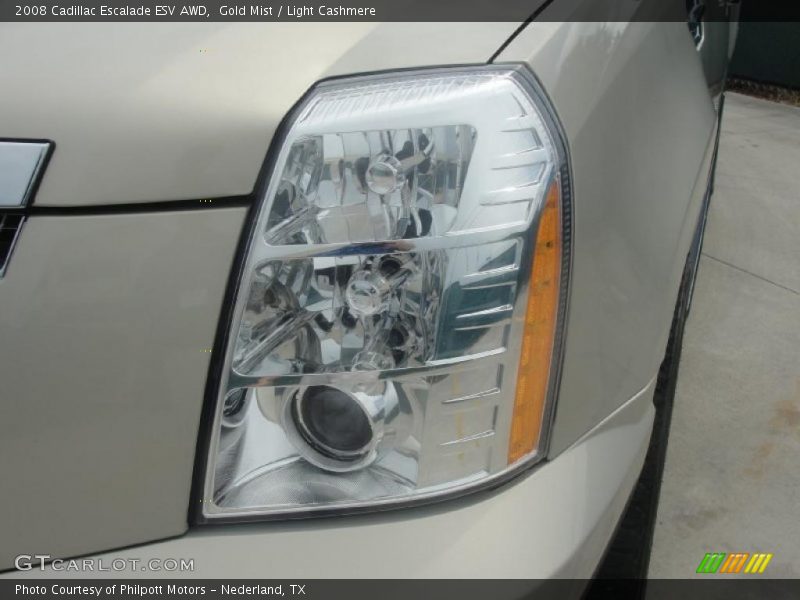 Gold Mist / Light Cashmere 2008 Cadillac Escalade ESV AWD