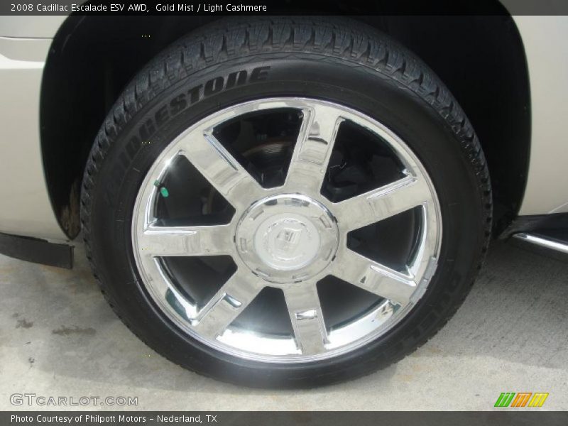 Gold Mist / Light Cashmere 2008 Cadillac Escalade ESV AWD