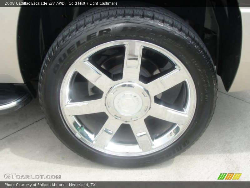 Gold Mist / Light Cashmere 2008 Cadillac Escalade ESV AWD