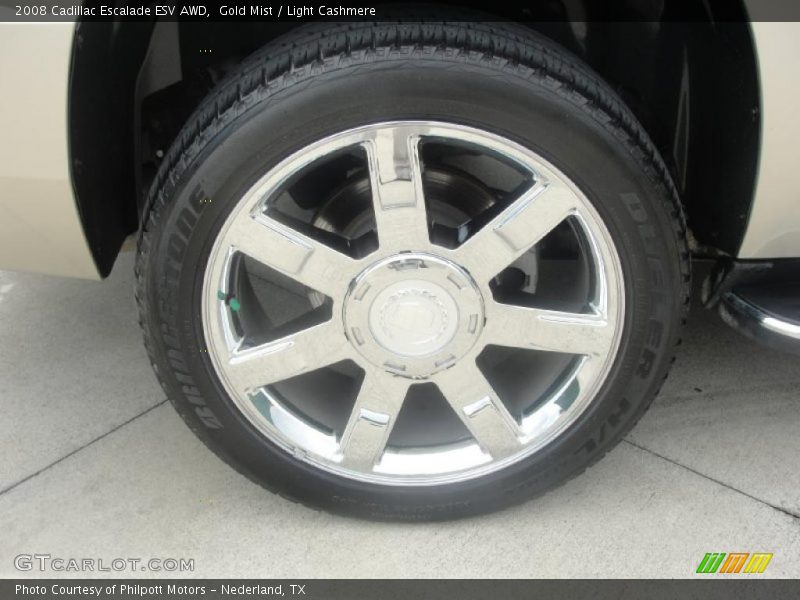 Gold Mist / Light Cashmere 2008 Cadillac Escalade ESV AWD