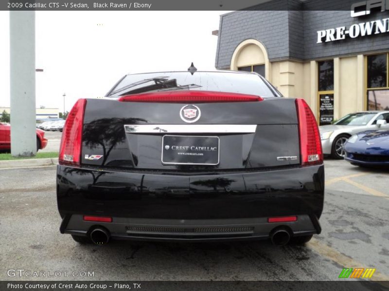 Black Raven / Ebony 2009 Cadillac CTS -V Sedan