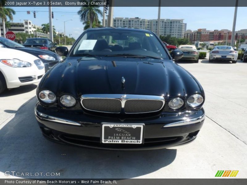 Ebony Black / Charcoal 2008 Jaguar X-Type 3.0 Sedan