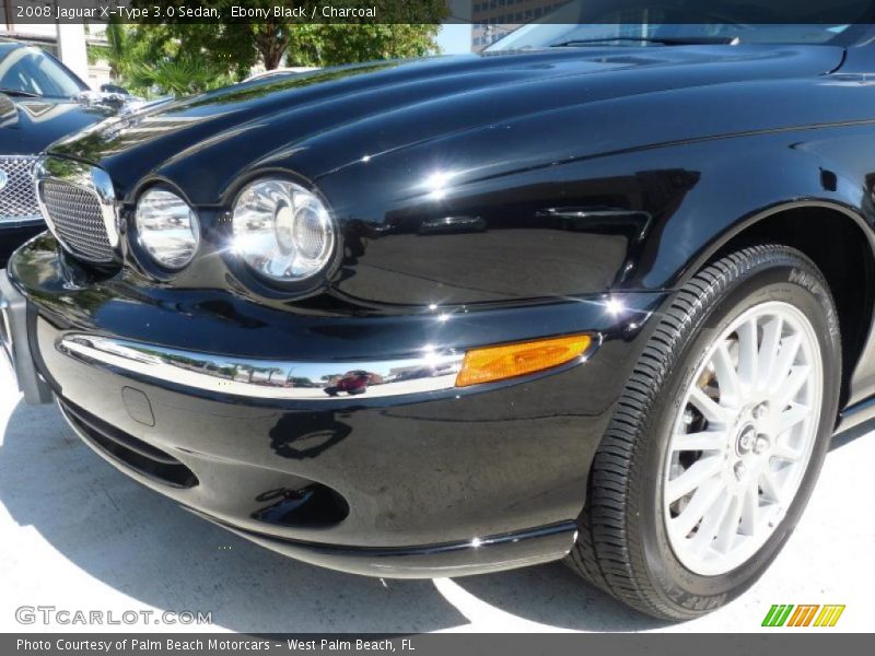 Ebony Black / Charcoal 2008 Jaguar X-Type 3.0 Sedan