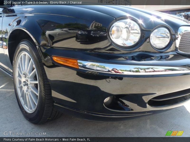 Ebony Black / Charcoal 2008 Jaguar X-Type 3.0 Sedan