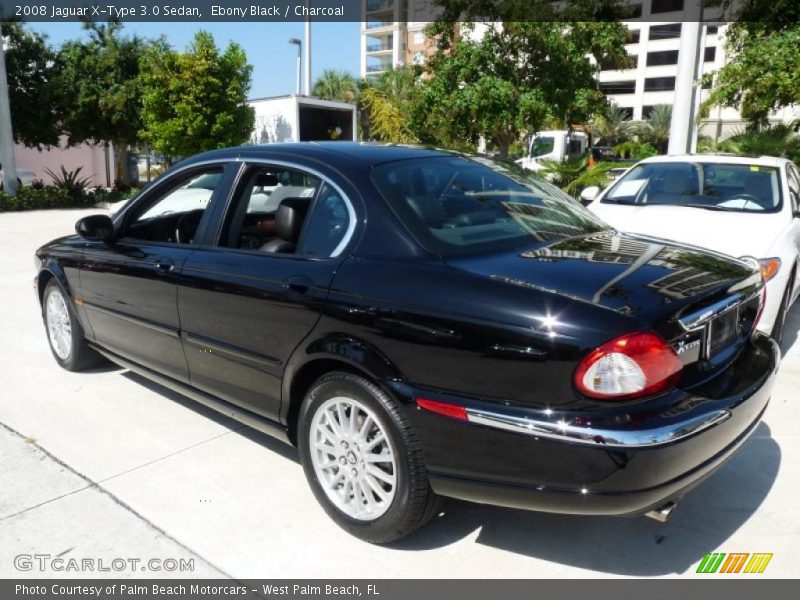 Ebony Black / Charcoal 2008 Jaguar X-Type 3.0 Sedan