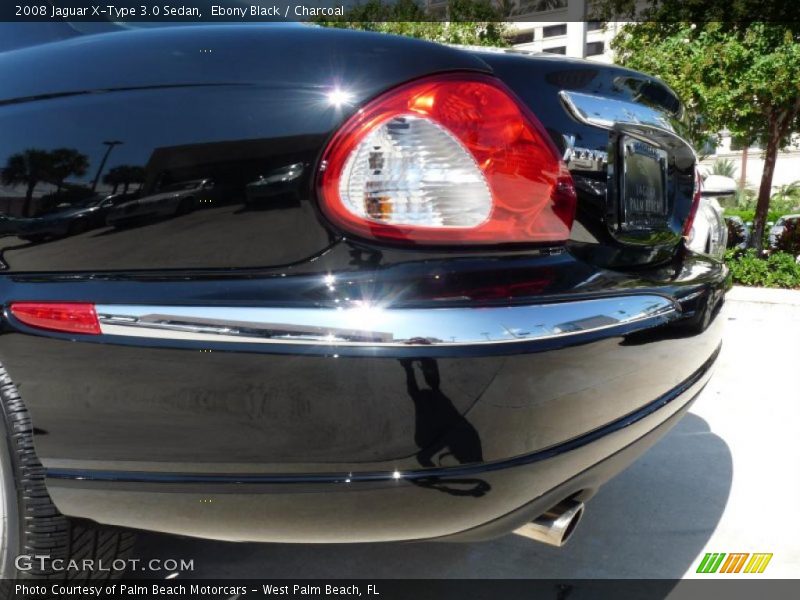 Ebony Black / Charcoal 2008 Jaguar X-Type 3.0 Sedan