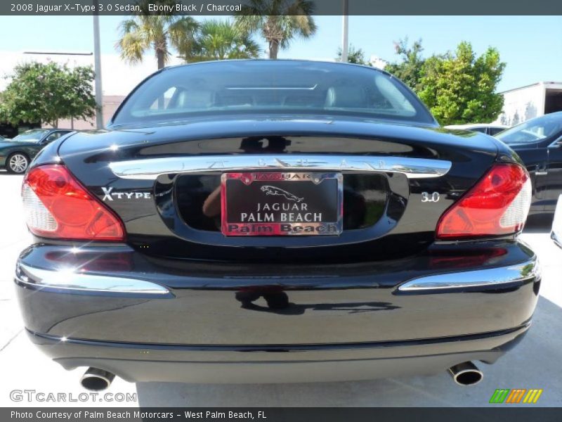 Ebony Black / Charcoal 2008 Jaguar X-Type 3.0 Sedan