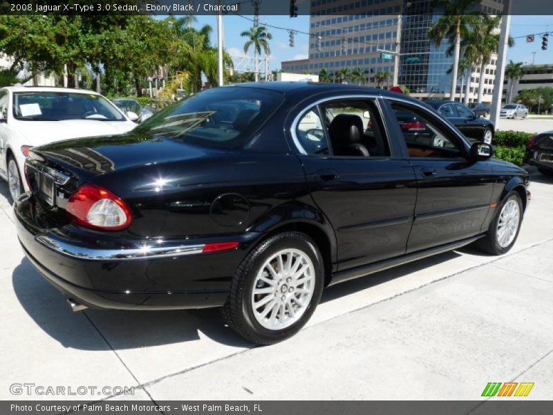 Ebony Black / Charcoal 2008 Jaguar X-Type 3.0 Sedan
