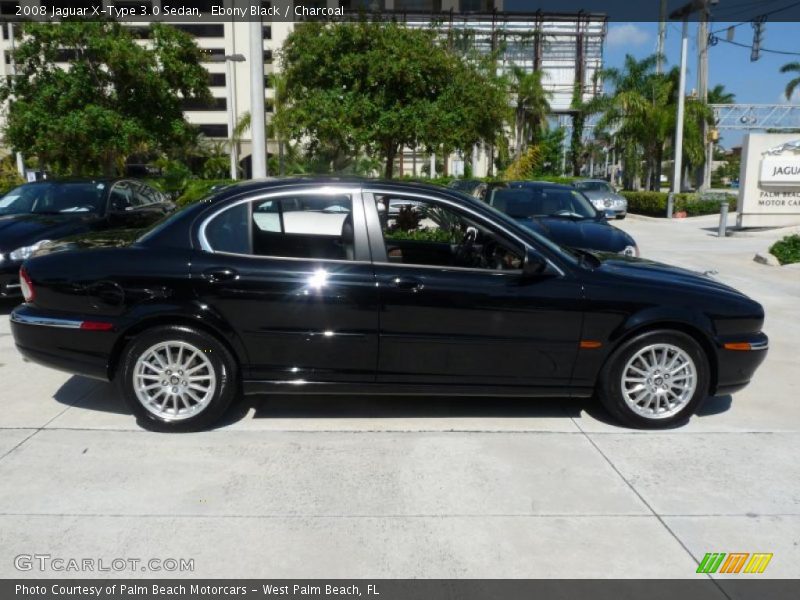 Ebony Black / Charcoal 2008 Jaguar X-Type 3.0 Sedan