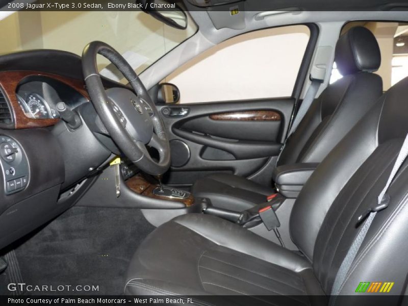 Ebony Black / Charcoal 2008 Jaguar X-Type 3.0 Sedan