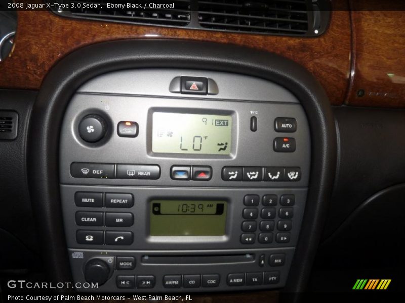 Ebony Black / Charcoal 2008 Jaguar X-Type 3.0 Sedan