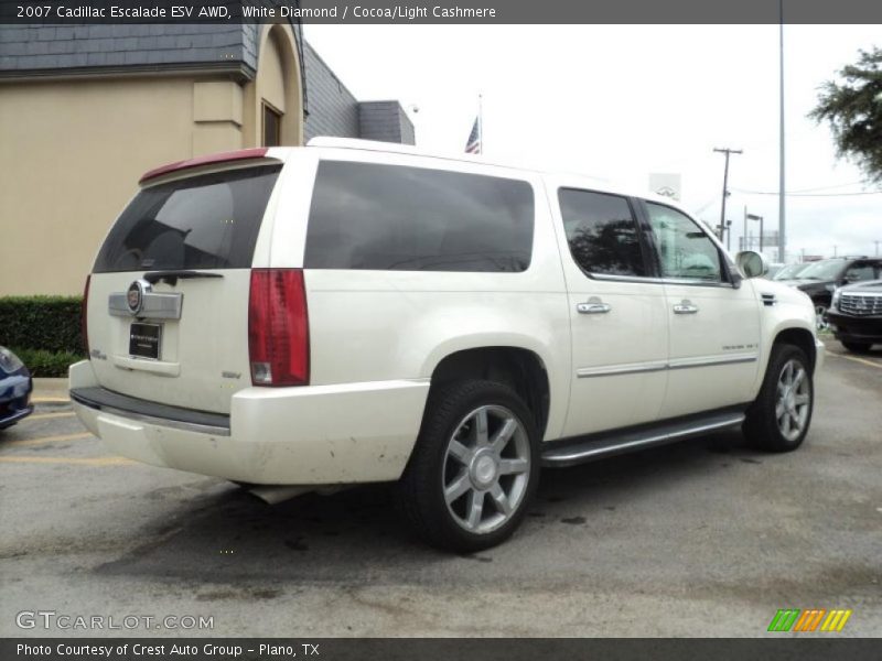 White Diamond / Cocoa/Light Cashmere 2007 Cadillac Escalade ESV AWD