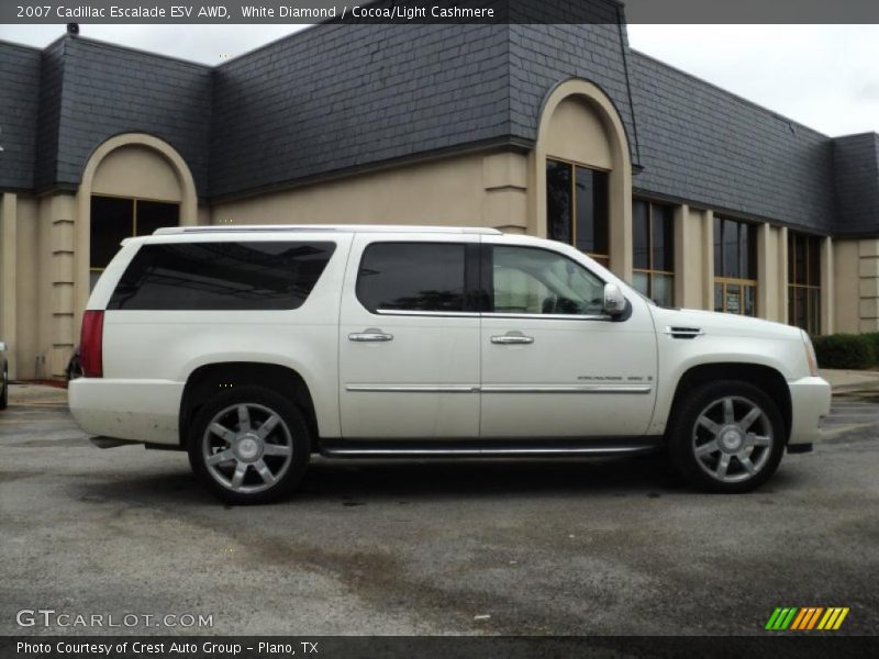 White Diamond / Cocoa/Light Cashmere 2007 Cadillac Escalade ESV AWD