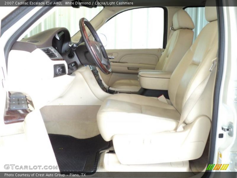 White Diamond / Cocoa/Light Cashmere 2007 Cadillac Escalade ESV AWD