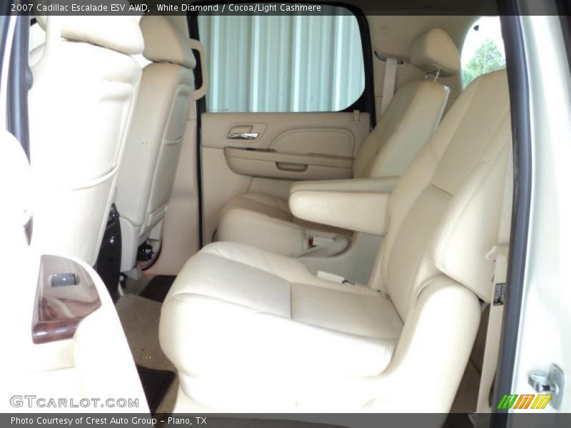 White Diamond / Cocoa/Light Cashmere 2007 Cadillac Escalade ESV AWD