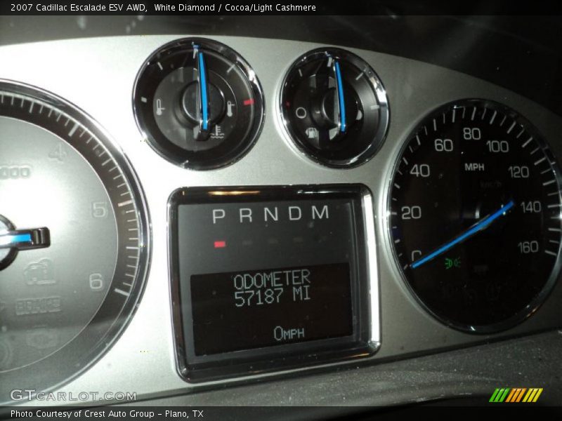 White Diamond / Cocoa/Light Cashmere 2007 Cadillac Escalade ESV AWD