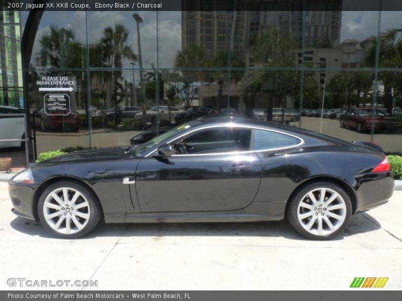 Ebony Black / Charcoal 2007 Jaguar XK XK8 Coupe