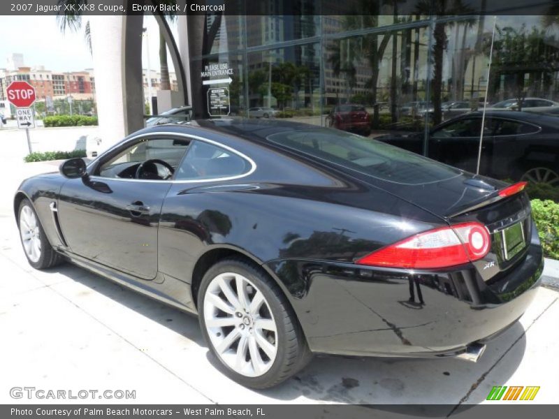 Ebony Black / Charcoal 2007 Jaguar XK XK8 Coupe