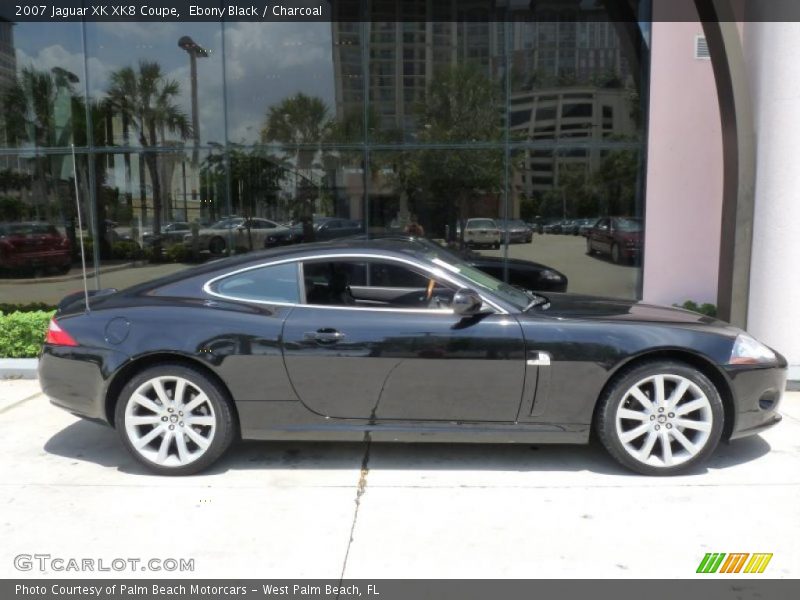 Ebony Black / Charcoal 2007 Jaguar XK XK8 Coupe