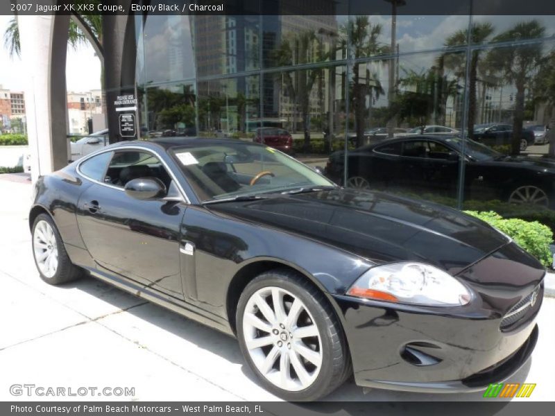 Ebony Black / Charcoal 2007 Jaguar XK XK8 Coupe