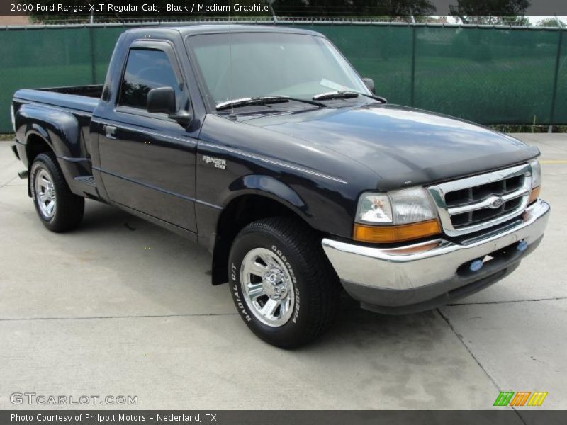 Black / Medium Graphite 2000 Ford Ranger XLT Regular Cab