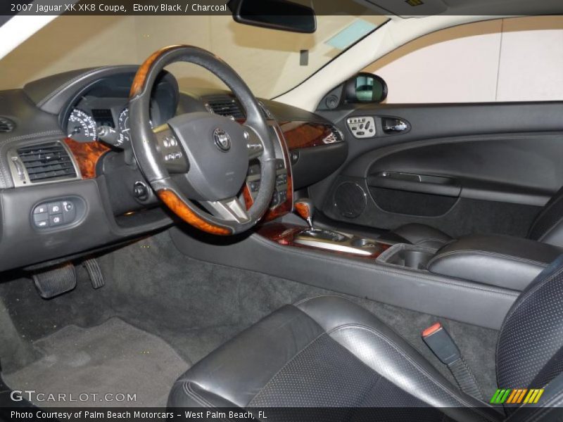 Ebony Black / Charcoal 2007 Jaguar XK XK8 Coupe