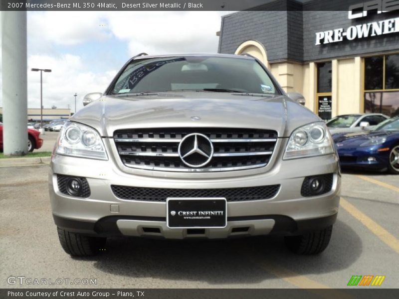 Desert Silver Metallic / Black 2007 Mercedes-Benz ML 350 4Matic
