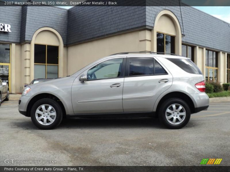 Desert Silver Metallic / Black 2007 Mercedes-Benz ML 350 4Matic