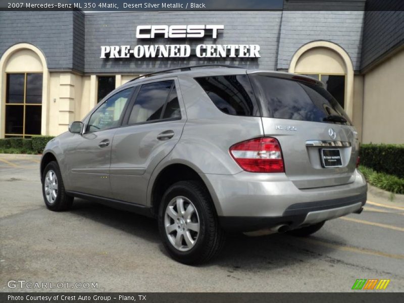 Desert Silver Metallic / Black 2007 Mercedes-Benz ML 350 4Matic