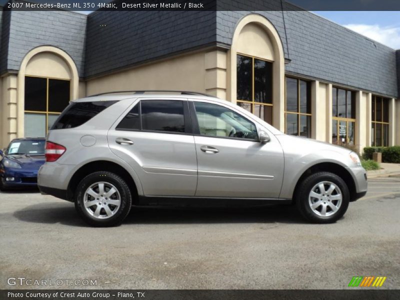 Desert Silver Metallic / Black 2007 Mercedes-Benz ML 350 4Matic