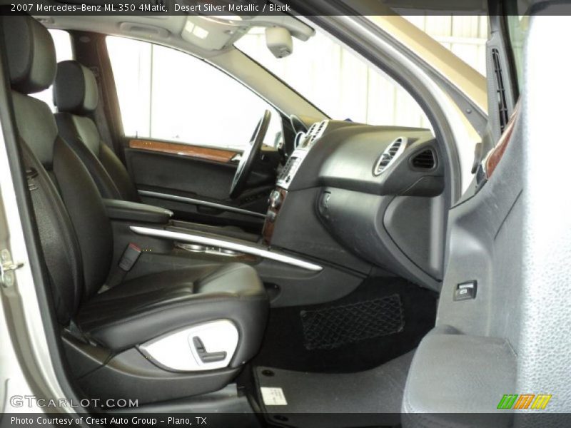 Desert Silver Metallic / Black 2007 Mercedes-Benz ML 350 4Matic