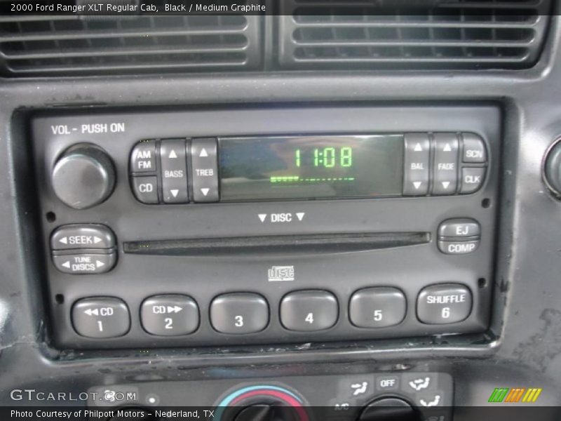 Black / Medium Graphite 2000 Ford Ranger XLT Regular Cab