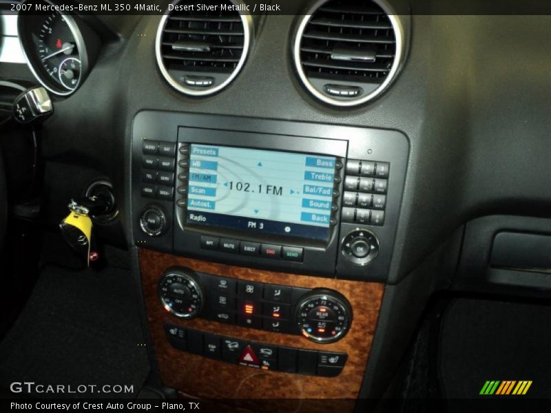 Desert Silver Metallic / Black 2007 Mercedes-Benz ML 350 4Matic