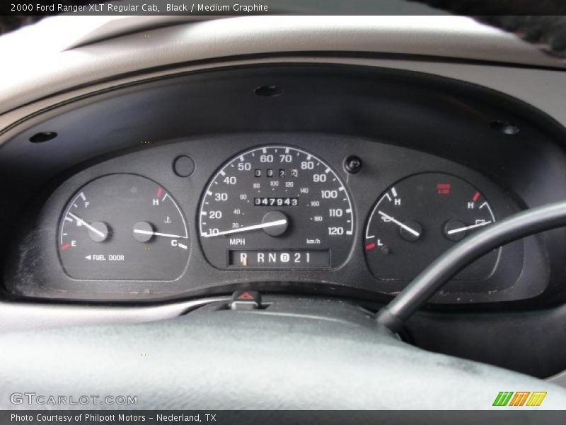 Black / Medium Graphite 2000 Ford Ranger XLT Regular Cab