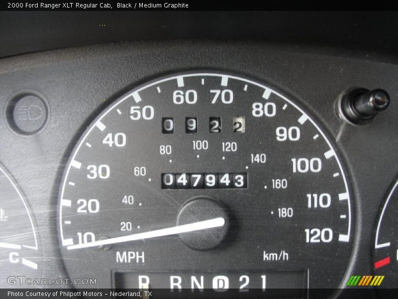 Black / Medium Graphite 2000 Ford Ranger XLT Regular Cab