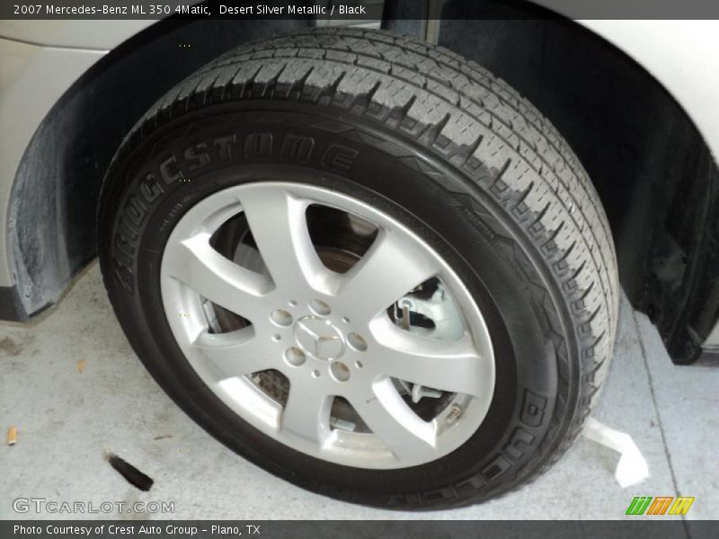 Desert Silver Metallic / Black 2007 Mercedes-Benz ML 350 4Matic
