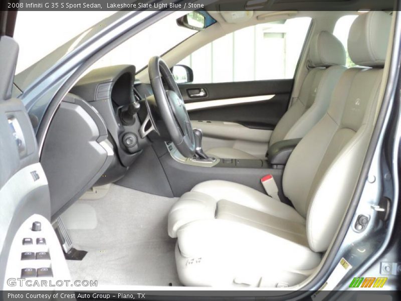 Lakeshore Slate Light Blue / Stone 2008 Infiniti G 35 S Sport Sedan