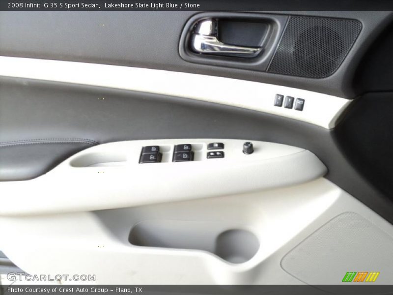 Lakeshore Slate Light Blue / Stone 2008 Infiniti G 35 S Sport Sedan
