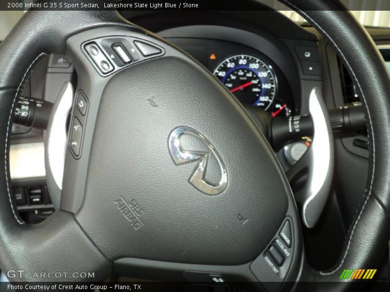 Lakeshore Slate Light Blue / Stone 2008 Infiniti G 35 S Sport Sedan
