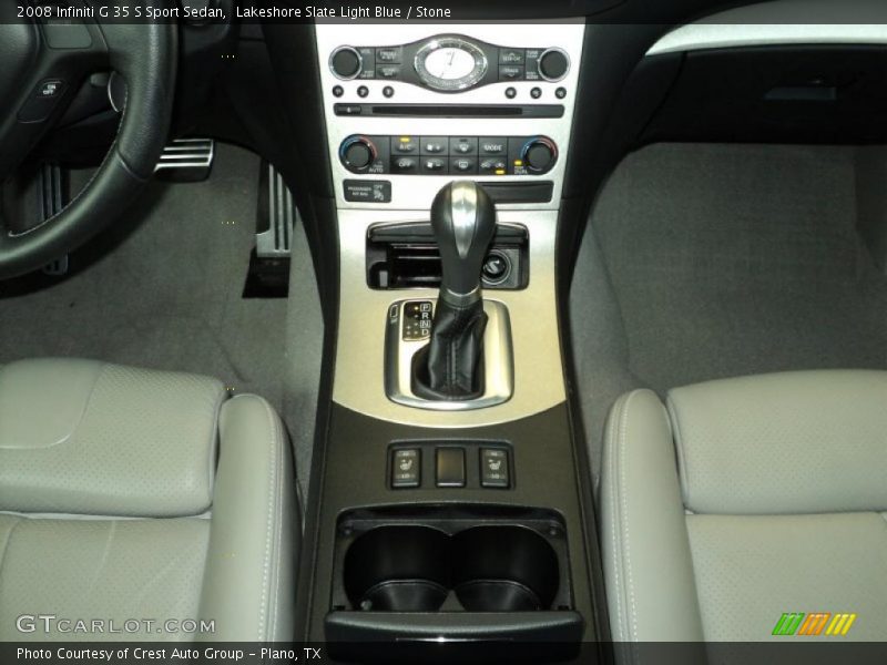 Lakeshore Slate Light Blue / Stone 2008 Infiniti G 35 S Sport Sedan