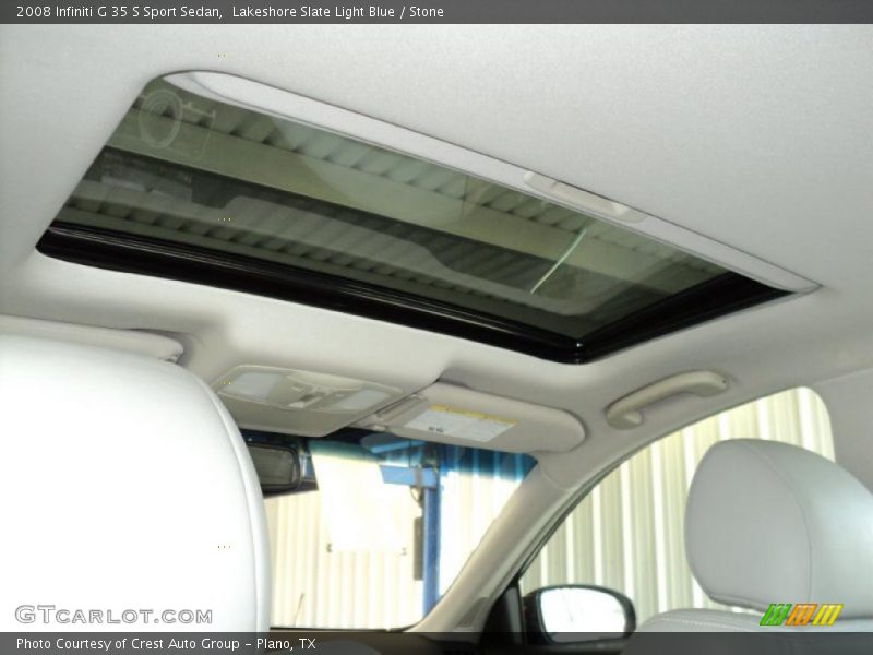 Lakeshore Slate Light Blue / Stone 2008 Infiniti G 35 S Sport Sedan