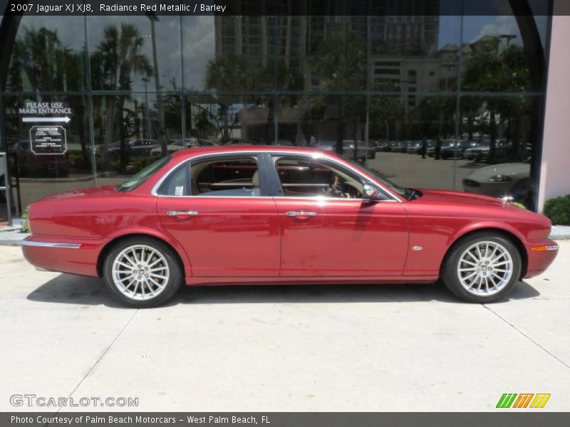 Radiance Red Metallic / Barley 2007 Jaguar XJ XJ8