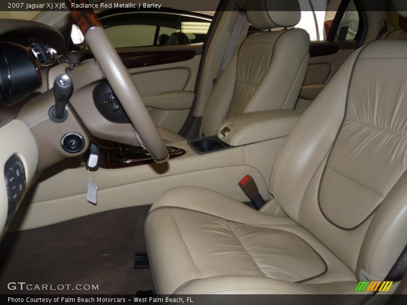 Radiance Red Metallic / Barley 2007 Jaguar XJ XJ8